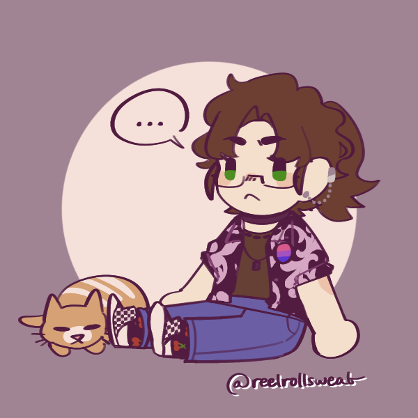 A second cutesy Picrew dollmaker version of myself.